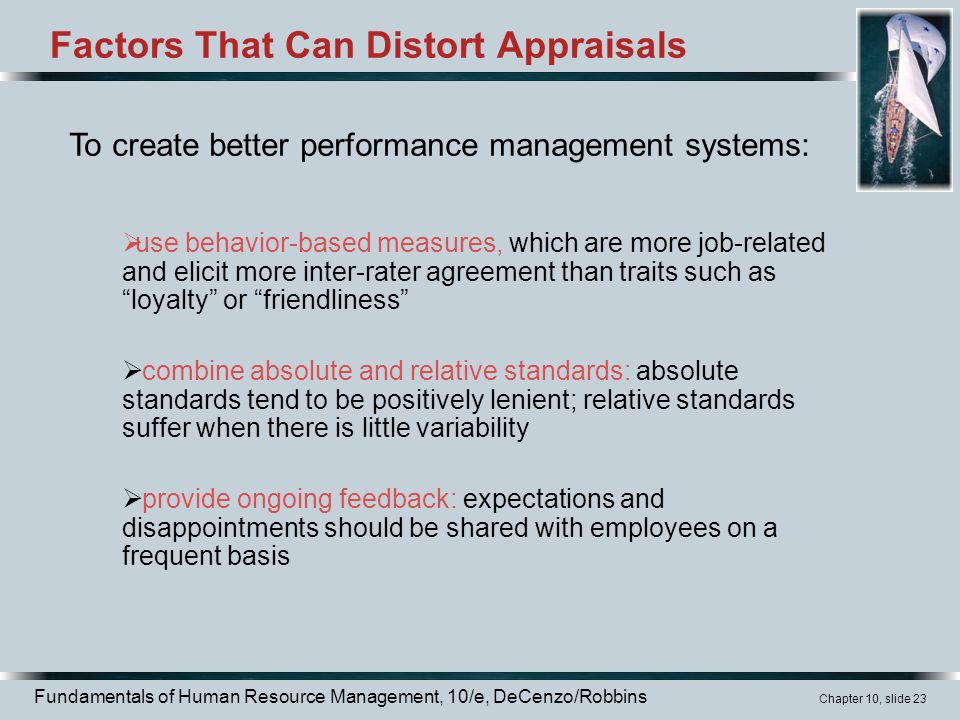 Factors Affecting Performance Appraisal